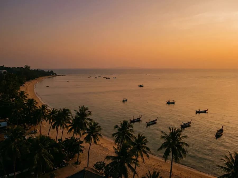 Pattaya beach at sunset